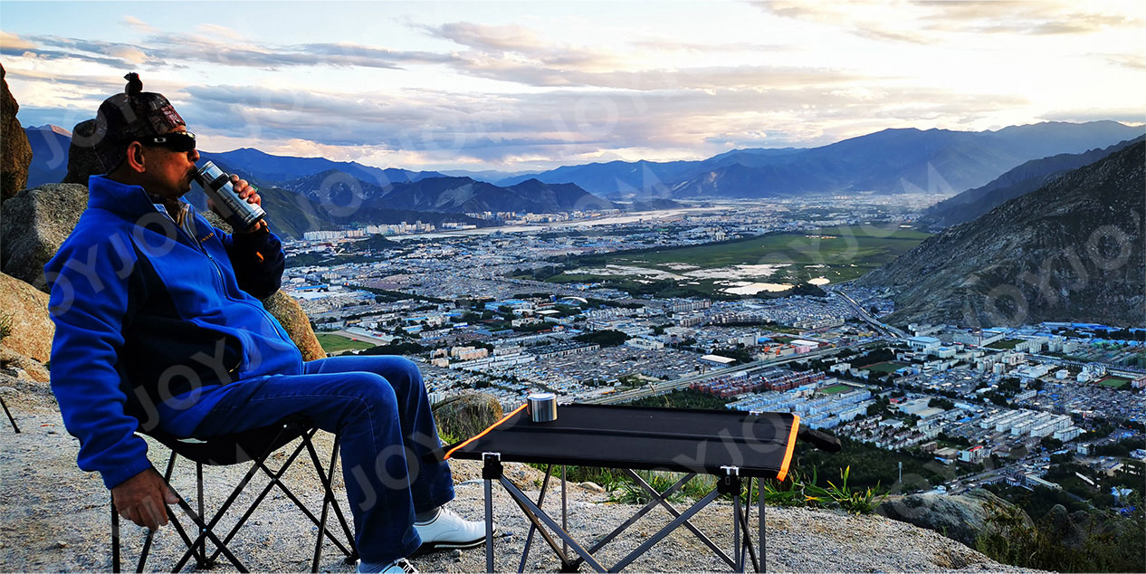 Portable Solar Outdoor Hiking Table